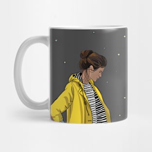 The girl in yellow Mug